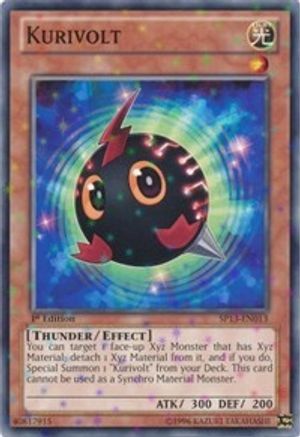 Kurivolt (Starfoil) (SP13-EN013) - Star Pack 2013 Unlimited - Premium Yugioh Single from Konami - Just $0.25! Shop now at Game Crave Tournament Store