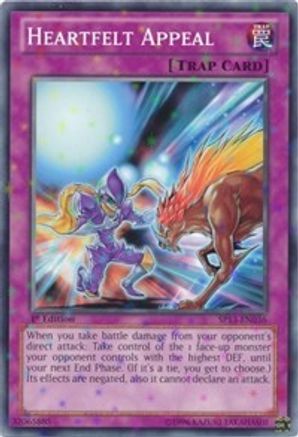 Heartfelt Appeal (Starfoil) (SP13-EN036) - Star Pack 2013 1st Edition - Premium Yugioh Single from Konami - Just $0.25! Shop now at Game Crave Tournament Store