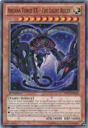 Arcana Force EX - The Light Ruler (Starfoil) (SP13-EN044) - Star Pack 2013 Unlimited - Premium Yugioh Single from Konami - Just $0.44! Shop now at Game Crave Tournament Store