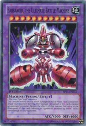Barbaroid, the Ultimate Battle Machine (Starfoil) (SP13-EN045) - Star Pack 2013 1st Edition - Premium Yugioh Single from Konami - Just $0.09! Shop now at Game Crave Tournament Store