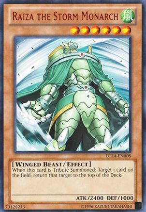 Raiza the Storm Monarch (Red) (DL14-EN008) - Duelist League Promo Unlimited - Premium Yugioh Single from Konami - Just $3.99! Shop now at Game Crave Tournament Store