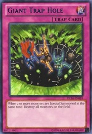 Giant Trap Hole (Blue) (DL16-EN017) - Duelist League Promo Unlimited - Premium Yugioh Single from Konami - Just $0.60! Shop now at Game Crave Tournament Store