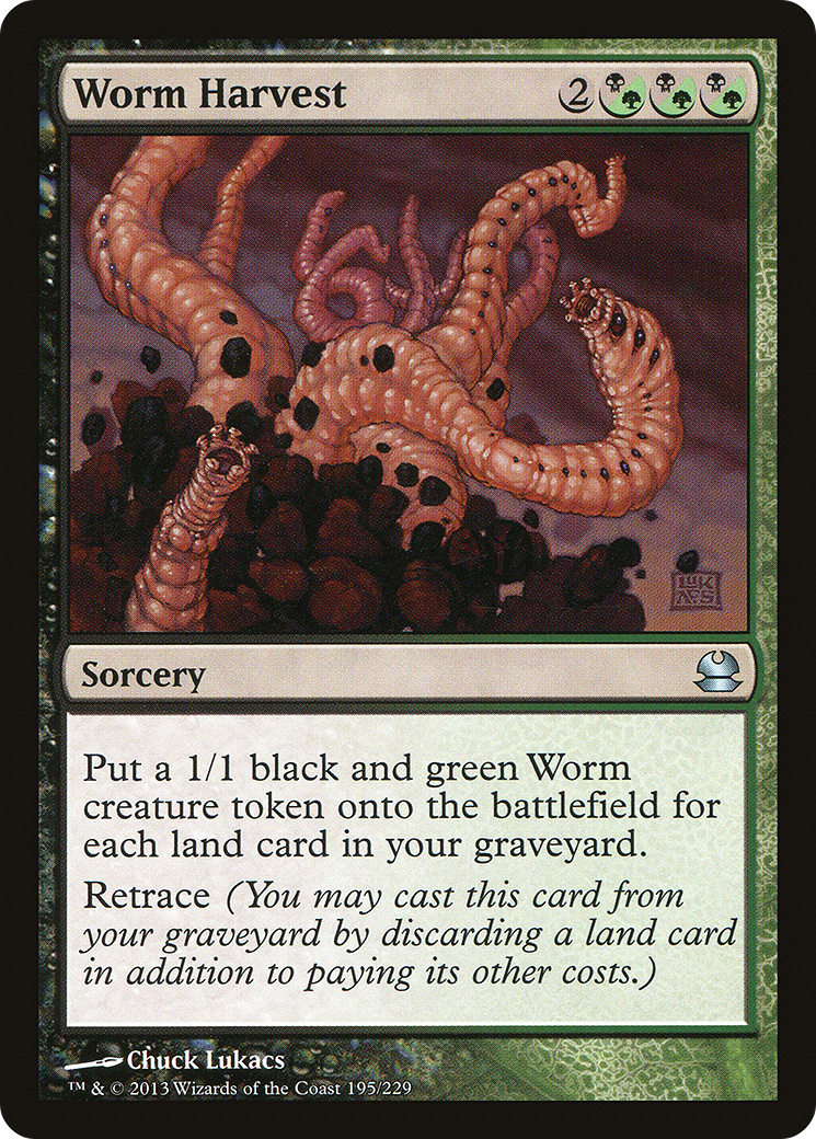 Worm Harvest (MMA-195) - Modern Masters Foil - Premium MTG Single from Wizards of the Coast - Just $0.14! Shop now at Game Crave Tournament Store