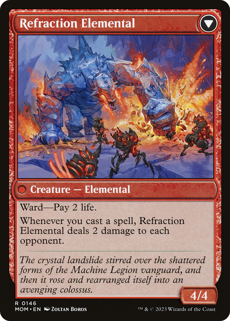 Invasion of Karsus // Refraction Elemental (MOM-146) - March of the Machine Foil - Premium MTG Single from Wizards of the Coast - Just $0.08! Shop now at Game Crave Tournament Store