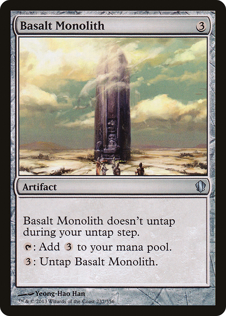Basalt Monolith (C13-237) - Commander 2013 - Premium MTG Single from Wizards of the Coast - Just $2.85! Shop now at Game Crave Tournament Store