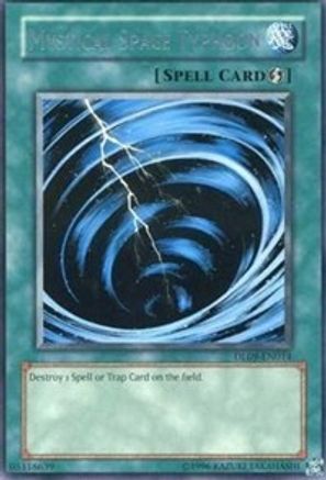 Mystical Space Typhoon (Silver) (DL09-EN014) - Duelist League Promo Unlimited - Premium Yugioh Single from Konami - Just $16! Shop now at Game Crave Tournament Store