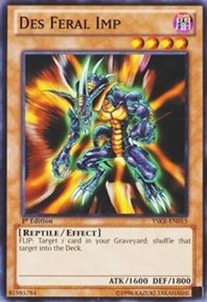 Des Feral Imp (YSKR-EN015) - Starter Deck: Kaiba Reloaded 1st Edition - Premium Yugioh Single from Konami - Just $0.08! Shop now at Game Crave Tournament Store