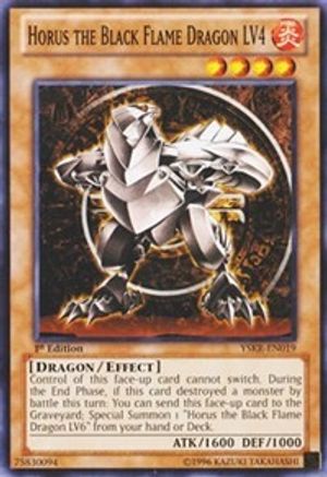 Horus the Black Flame Dragon LV4 (YSKR-EN019) - Starter Deck: Kaiba Reloaded 1st Edition - Premium Yugioh Single from Konami - Just $0.82! Shop now at Game Crave Tournament Store