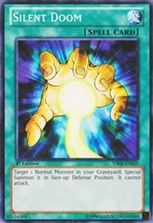 Silent Doom (YSKR-EN039) - Starter Deck: Kaiba Reloaded Unlimited - Premium Yugioh Single from Konami - Just $0.25! Shop now at Game Crave Tournament Store