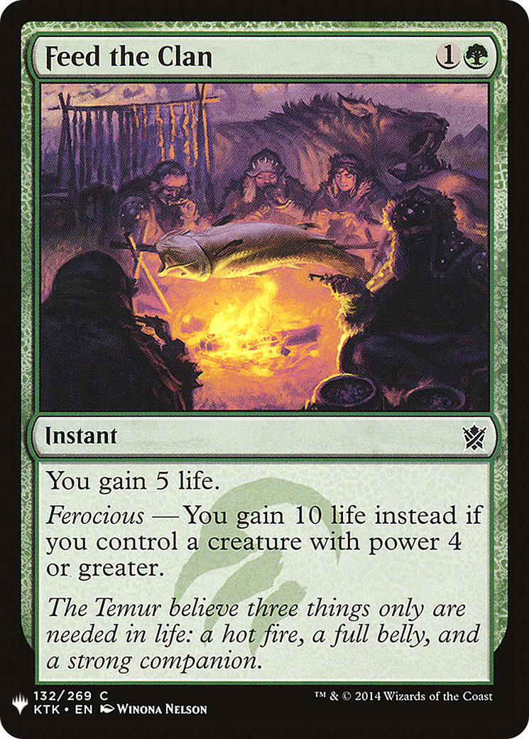 Feed the Clan (MB1-1207) - Mystery Booster - Premium MTG Single from Wizards of the Coast - Just $0.08! Shop now at Game Crave Tournament Store