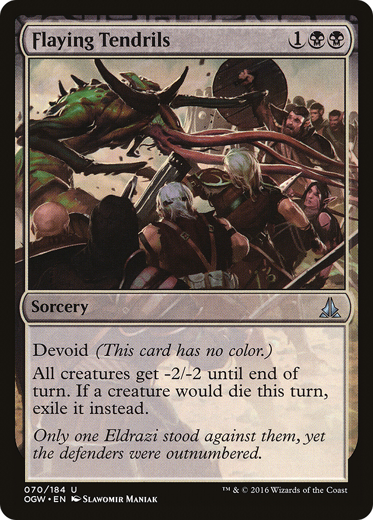 Flaying Tendrils (OGW-070) - Oath of the Gatewatch: (devoid) Foil - Premium MTG Single from Wizards of the Coast - Just $0.58! Shop now at Game Crave Tournament Store