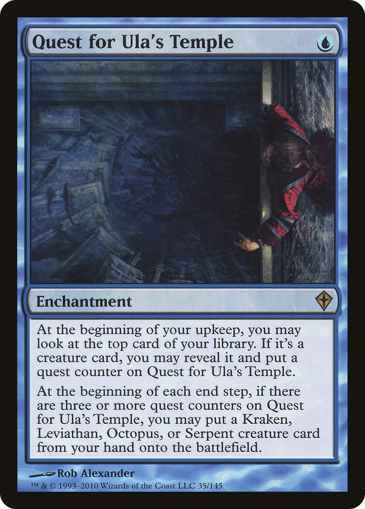Quest for Ula's Temple (WWK-035) - Worldwake - Premium MTG Single from Wizards of the Coast - Just $1.15! Shop now at Game Crave Tournament Store