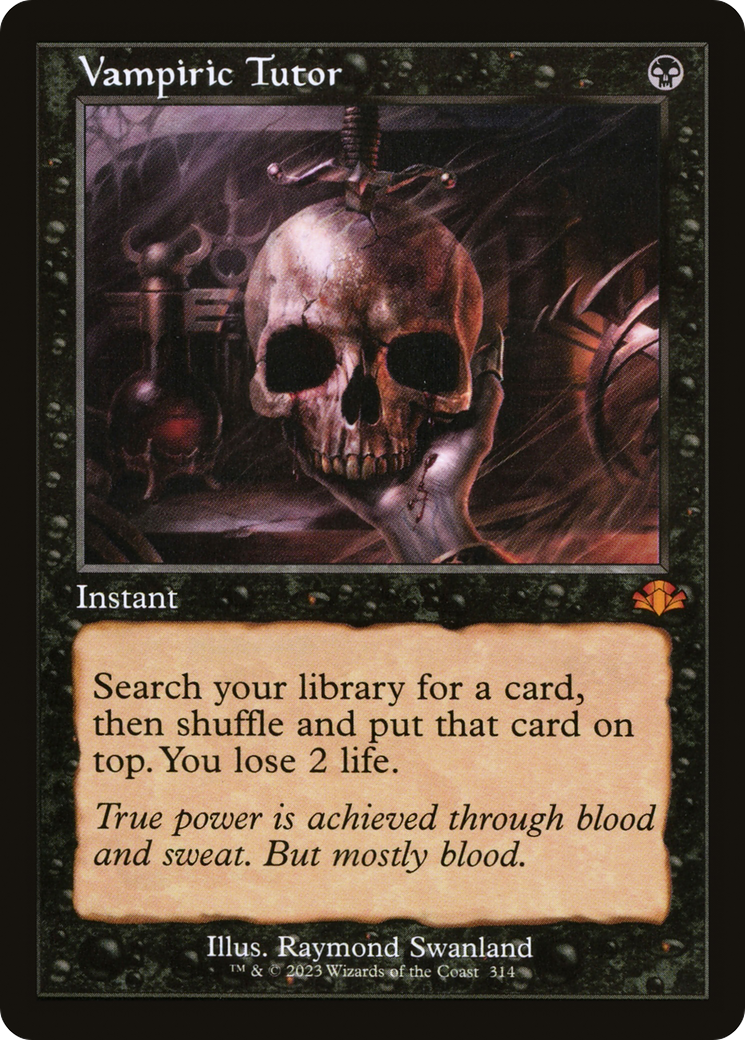 Vampiric Tutor (DMR-314) - Dominaria Remastered Foil - Premium MTG Single from Wizards of the Coast - Just $53.30! Shop now at Game Crave Tournament Store