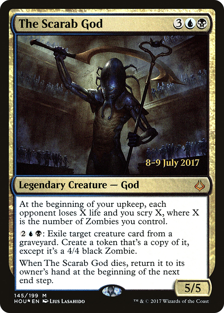 The Scarab God (PHOU-145S) - Hour of Devastation Promos Foil - Premium MTG Single from Wizards of the Coast - Just $4.41! Shop now at Game Crave Tournament Store