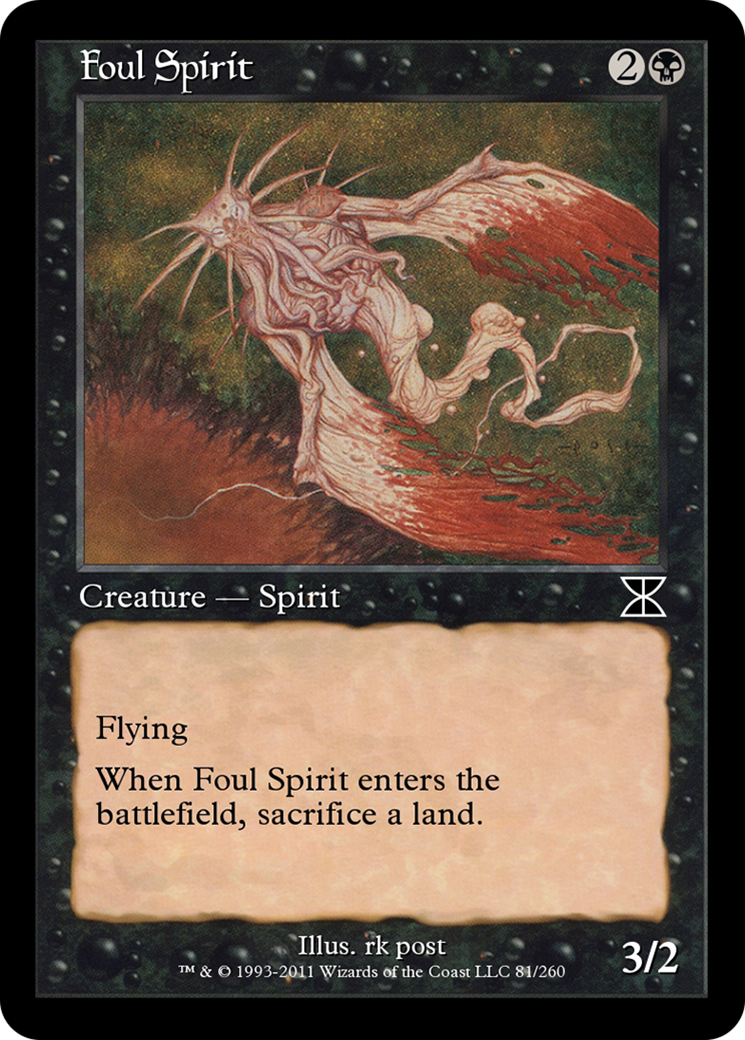 Foul Spirit (ME4-081) - Masters Edition IV - Premium MTG Single from Wizards of the Coast - Just $0! Shop now at Game Crave Tournament Store