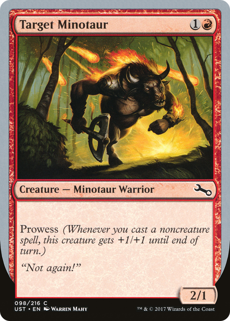 Target Minotaur (UST-98C) - Unstable - Premium MTG Single from Wizards of the Coast - Just $0.08! Shop now at Game Crave Tournament Store