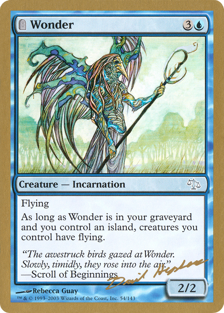 Wonder (WC03-DH54) - World Championship Decks 2003 - Premium MTG Single from Wizards of the Coast - Just $0.60! Shop now at Game Crave Tournament Store