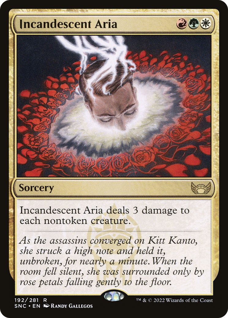 Incandescent Aria (SNC-192) - Streets of New Capenna Foil - Premium MTG Single from Wizards of the Coast - Just $0.08! Shop now at Game Crave Tournament Store