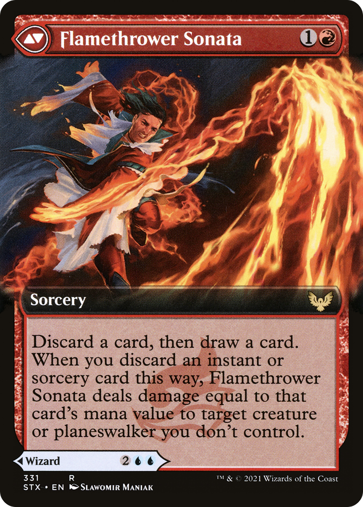 Torrent Sculptor // Flamethrower Sonata (STX-331) - Strixhaven: School of Mages: (Extended Art) Foil - Premium MTG Single from Wizards of the Coast - Just $0.08! Shop now at Game Crave Tournament Store