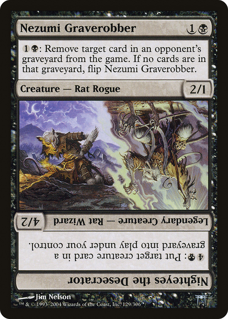 Nezumi Graverobber // Nighteyes the Desecrator (CHK-129) - Champions of Kamigawa Foil - Premium MTG Single from Wizards of the Coast - Just $3.05! Shop now at Game Crave Tournament Store