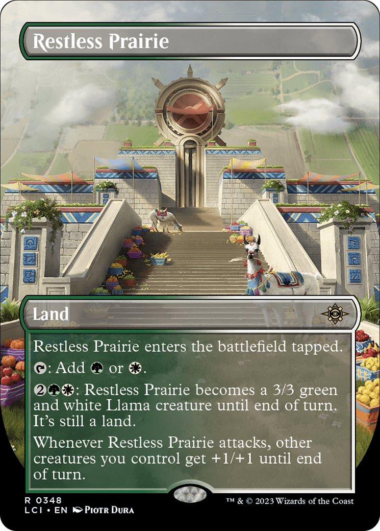 Restless Prairie (LCI-348) - The Lost Caverns of Ixalan (Borderless) - Premium MTG Single from Wizards of the Coast - Just $0.09! Shop now at Game Crave Tournament Store