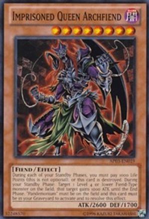 Imprisoned Queen Archfiend (AP03-EN019) - Astral Pack 3 Unlimited - Premium Yugioh Single from Konami - Just $0.25! Shop now at Game Crave Tournament Store