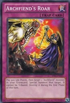 Archfiend's Roar (AP03-EN025) - Astral Pack 3 Unlimited - Premium Yugioh Single from Konami - Just $0.25! Shop now at Game Crave Tournament Store
