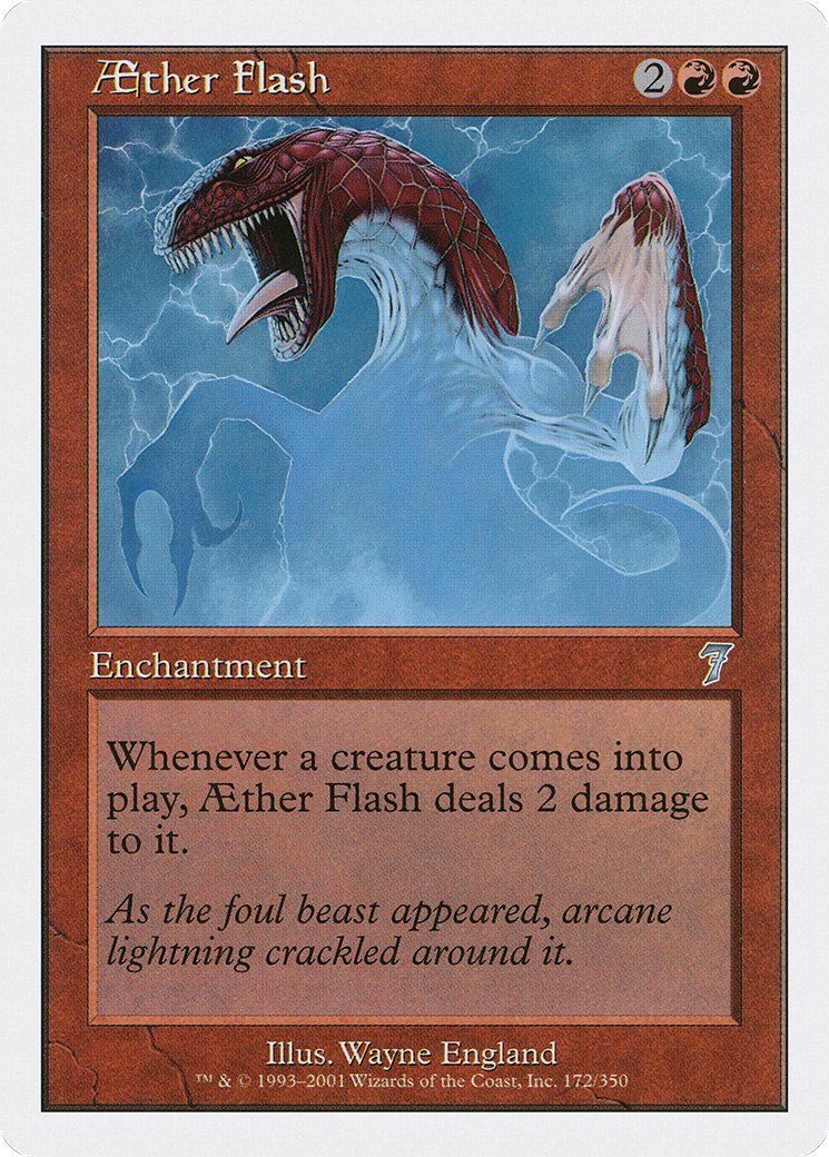 Aether Flash (7ED-172) - Seventh Edition - Premium MTG Single from Wizards of the Coast - Just $0.14! Shop now at Game Crave Tournament Store