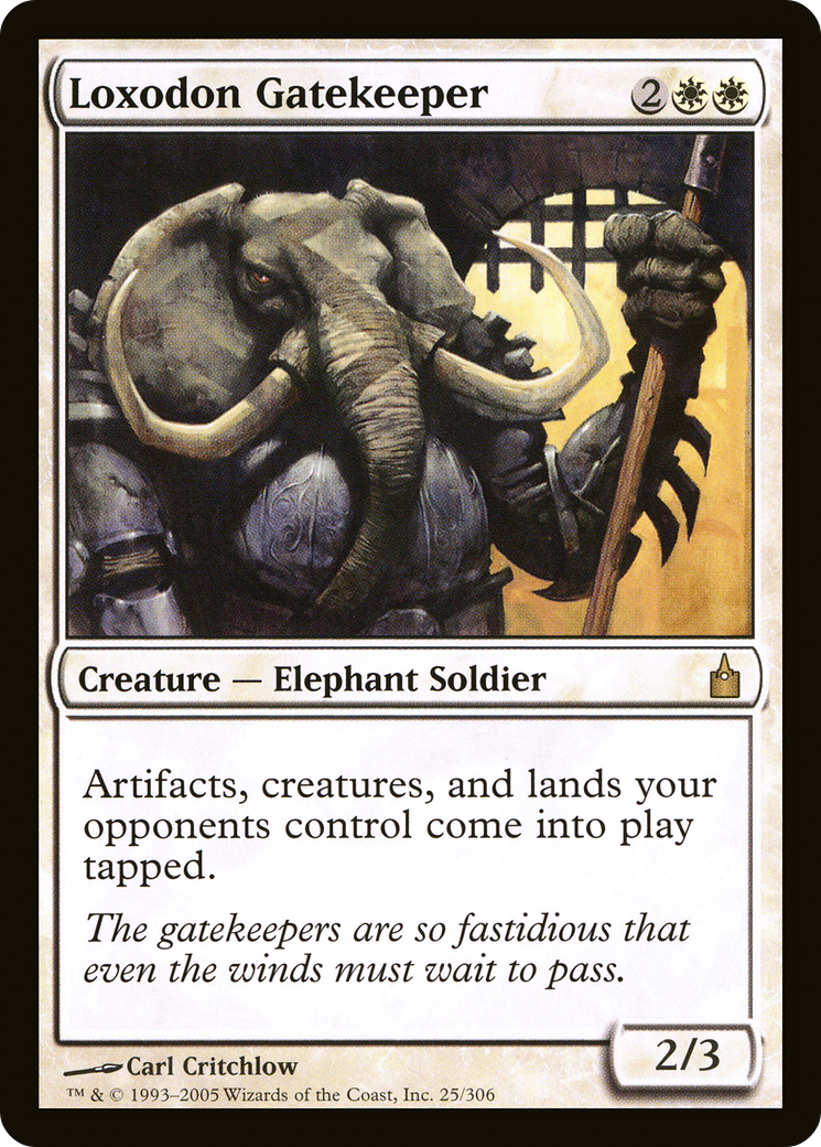 Loxodon Gatekeeper (RAV-025) - Ravnica: City of Guilds - Premium MTG Single from Wizards of the Coast - Just $0.27! Shop now at Game Crave Tournament Store