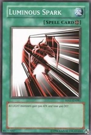 Luminous Spark (RP01-EN081) - Retro Pack 1 Unlimited - Premium Yugioh Single from Konami - Just $0.78! Shop now at Game Crave Tournament Store