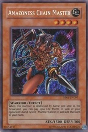 Amazoness Chain Master (RP01-EN097) - Retro Pack 1 Unlimited - Premium Yugioh Single from Konami - Just $479.99! Shop now at Game Crave Tournament Store