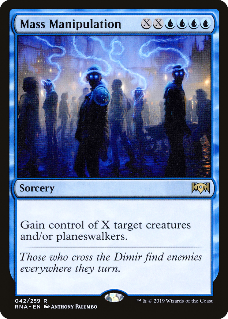 Mass Manipulation (RNA-042) - Ravnica Allegiance Foil - Premium MTG Single from Wizards of the Coast - Just $0.66! Shop now at Game Crave Tournament Store