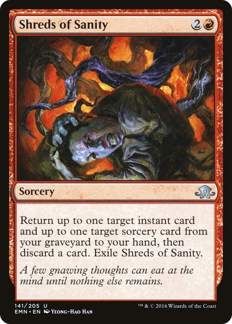 Shreds of Sanity (EMN-141) - Eldritch Moon Foil - Premium MTG Single from Wizards of the Coast - Just $0.13! Shop now at Game Crave Tournament Store