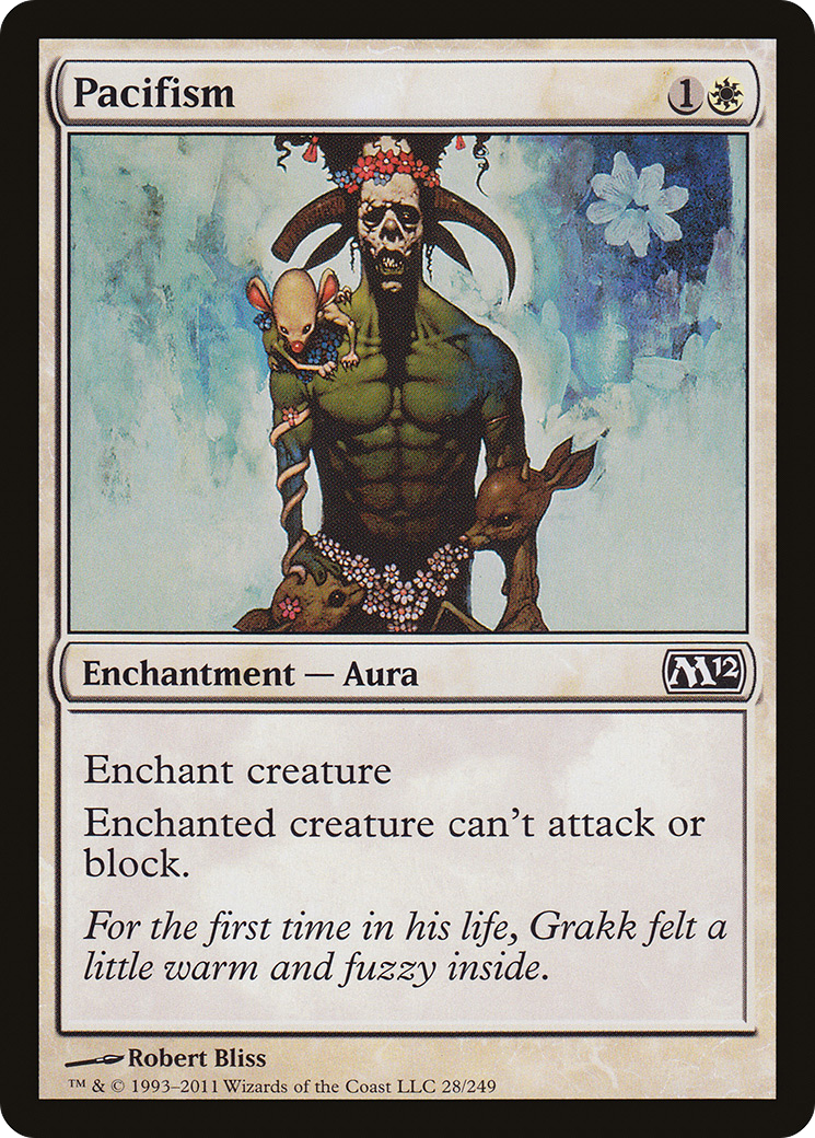 Pacifism (M12-028) - Magic 2012 - Premium MTG Single from Wizards of the Coast - Just $0.08! Shop now at Game Crave Tournament Store