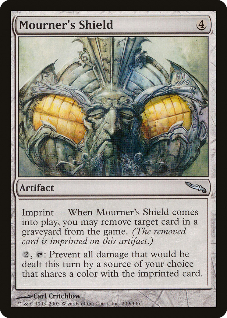Mourner's Shield (MRD-209) - Mirrodin - Premium MTG Single from Wizards of the Coast - Just $0.08! Shop now at Game Crave Tournament Store
