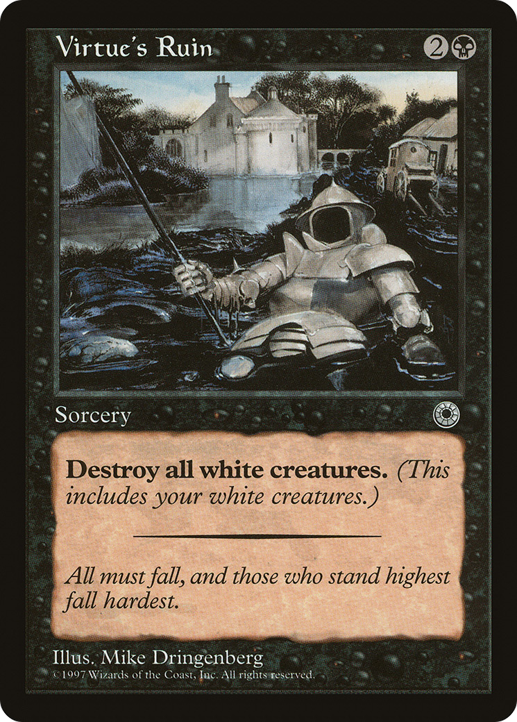 Virtue's Ruin (POR-116) - Portal - Premium MTG Single from Wizards of the Coast - Just $0.39! Shop now at Game Crave Tournament Store