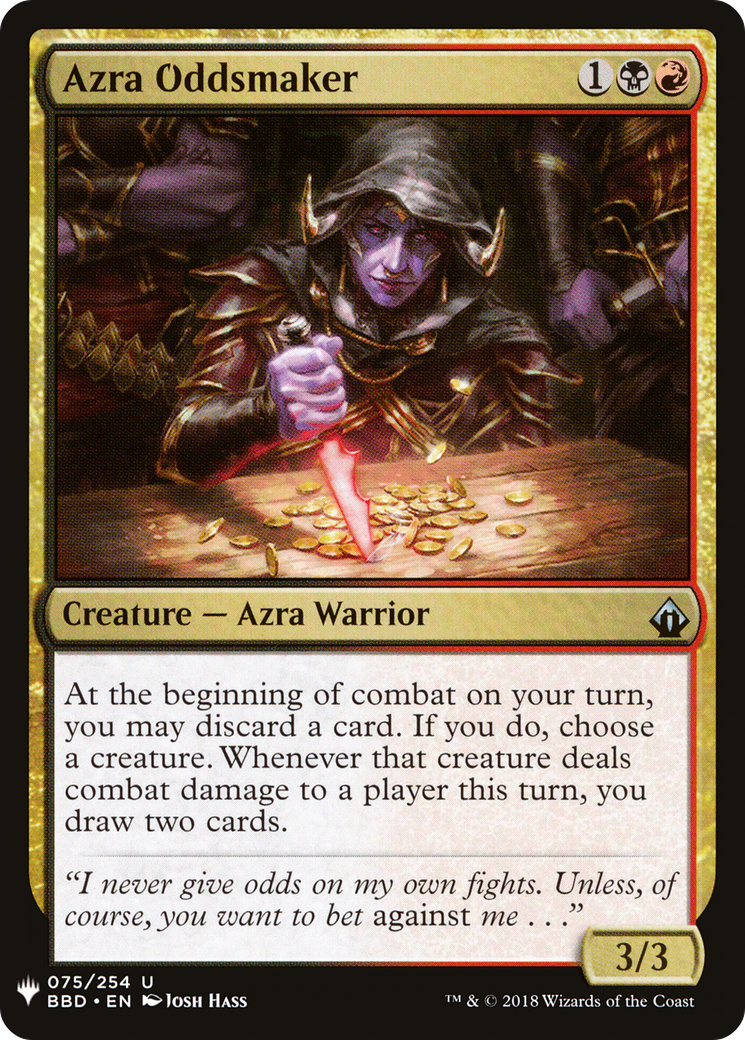 Azra Oddsmaker (MB1-1394) - Mystery Booster - Premium MTG Single from Wizards of the Coast - Just $0.36! Shop now at Game Crave Tournament Store