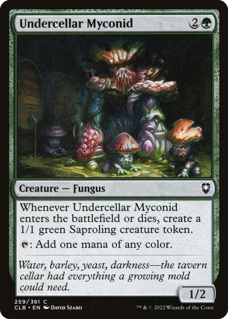 Undercellar Myconid (CLB-259) - Commander Legends: Battle for Baldur's Gate Foil - Premium MTG Single from Wizards of the Coast - Just $0.08! Shop now at Game Crave Tournament Store