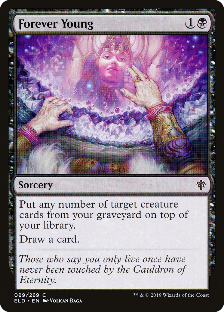 Forever Young (ELD-089) - Throne of Eldraine Foil - Premium MTG Single from Wizards of the Coast - Just $0.12! Shop now at Game Crave Tournament Store