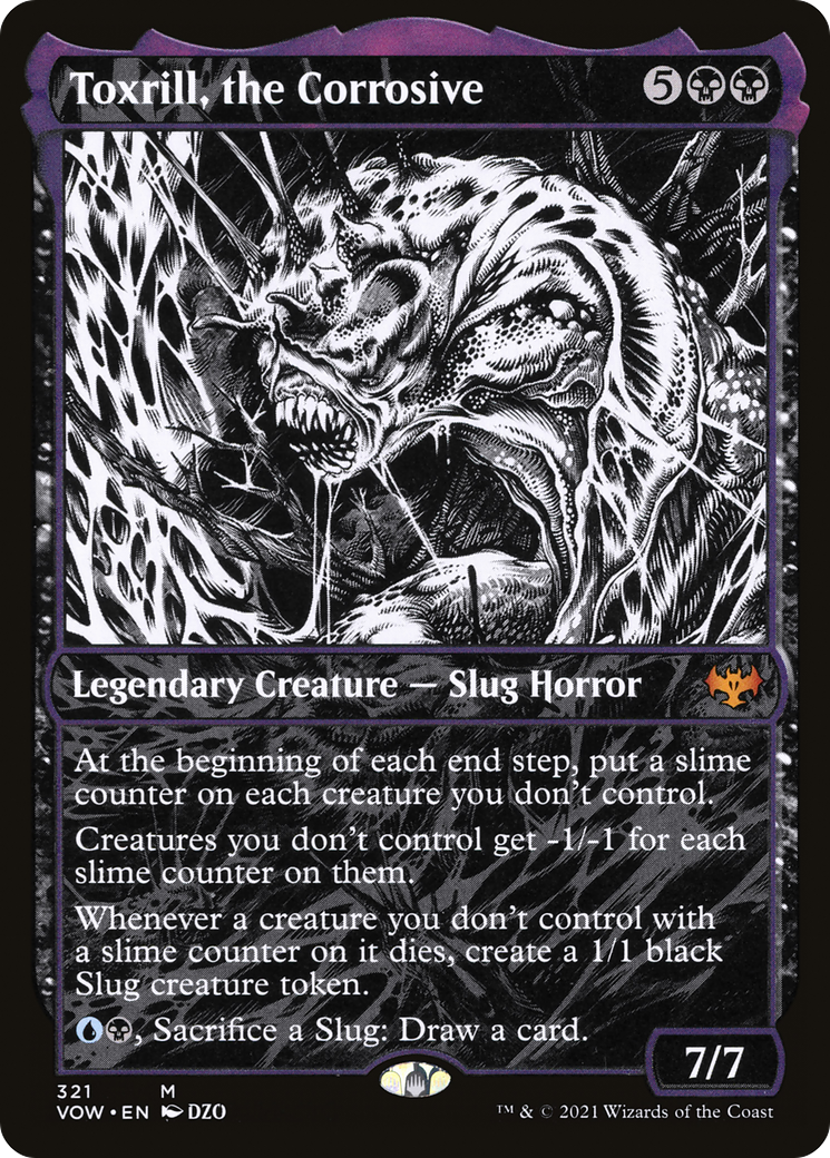 Toxrill, the Corrosive (VOW-321) - Innistrad: Crimson Vow: (Showcase) - Premium MTG Single from Wizards of the Coast - Just $12.93! Shop now at Game Crave Tournament Store