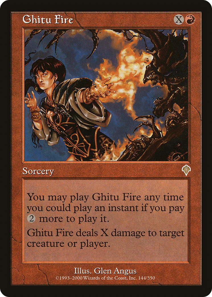 Ghitu Fire (INV-144) - Invasion - Premium MTG Single from Wizards of the Coast - Just $0.08! Shop now at Game Crave Tournament Store
