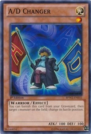 A/D Changer (BPW2-EN032) - Battle Pack 2: War of the Giants – Round 2 1st Edition - Premium Yugioh Single from Konami - Just $0.14! Shop now at Game Crave Tournament Store