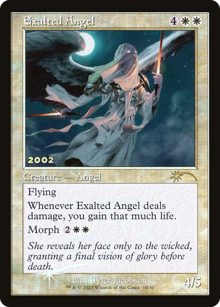 Exalted Angel (P30A-010) - 30th Anniversary Play Promos Foil - Premium MTG Single from Wizards of the Coast - Just $0.31! Shop now at Game Crave Tournament Store