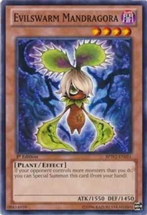 Evilswarm Mandragora (BPW2-EN051) - Battle Pack 2: War of the Giants – Round 2 1st Edition - Premium Yugioh Single from Konami - Just $0.25! Shop now at Game Crave Tournament Store