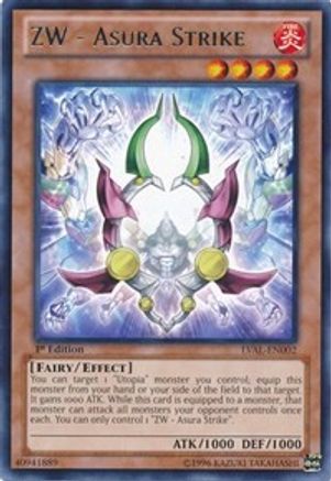 ZW - Asura Strike (LVAL-EN002) - Legacy of the Valiant 1st Edition - Premium Yugioh Single from Konami - Just $0.36! Shop now at Game Crave Tournament Store