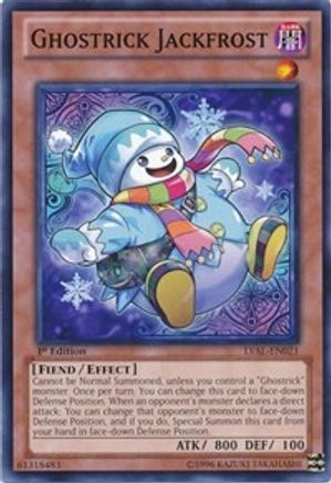 Ghostrick Jackfrost (LVAL-EN021) - Legacy of the Valiant 1st Edition - Premium Yugioh Single from Konami - Just $0.25! Shop now at Game Crave Tournament Store