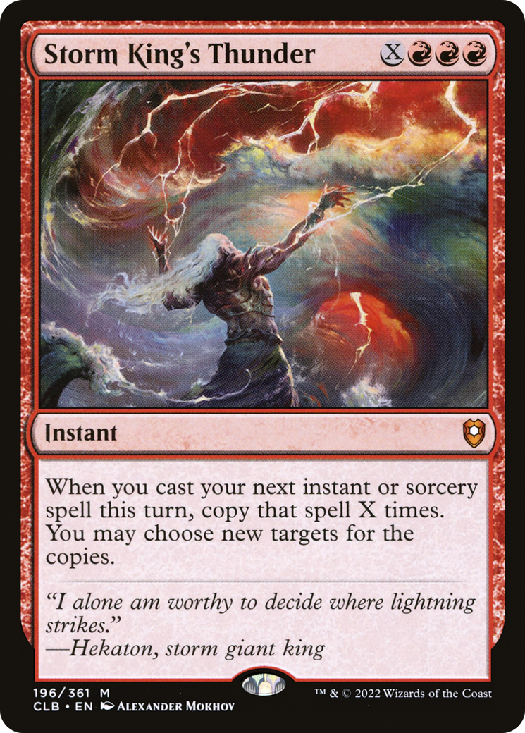 Storm King's Thunder (CLB-196) - Commander Legends: Battle for Baldur's Gate - Premium MTG Single from Wizards of the Coast - Just $0.19! Shop now at Game Crave Tournament Store