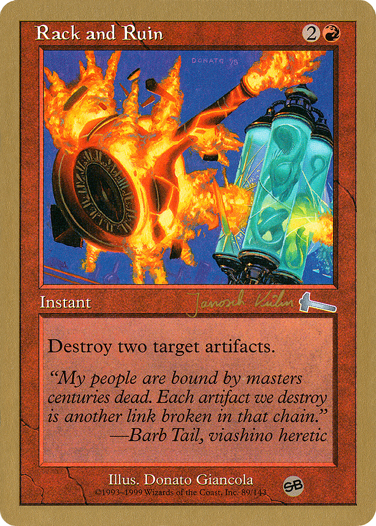 Rack and Ruin (WC00-JK89SB) - World Championship Decks 2000 - Premium MTG Single from Wizards of the Coast - Just $0.26! Shop now at Game Crave Tournament Store