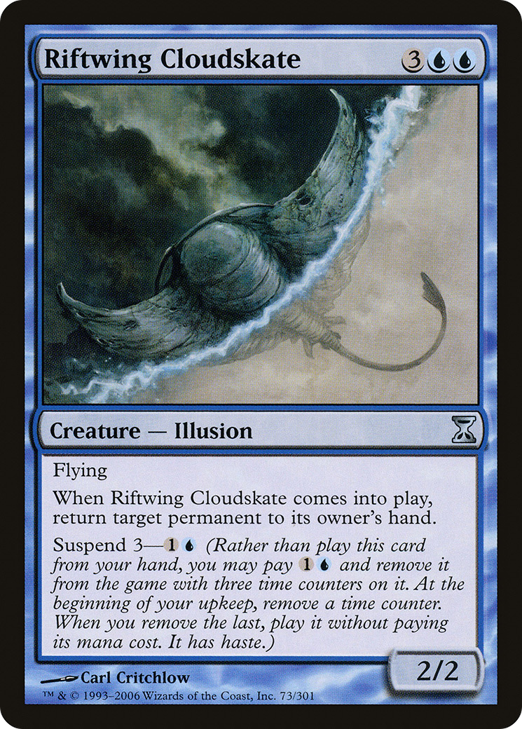 Riftwing Cloudskate (TSP-073) - Time Spiral Foil - Premium MTG Single from Wizards of the Coast - Just $3.50! Shop now at Game Crave Tournament Store
