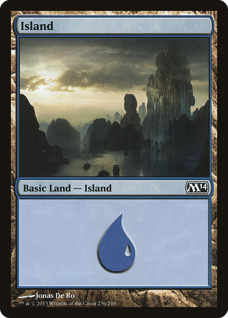 Island (M14-236) - Magic 2014 Foil - Premium MTG Single from Wizards of the Coast - Just $0.25! Shop now at Game Crave Tournament Store